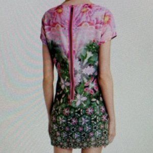Ted Baker Pink / Green Floral Summer Tunic Sundress